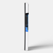 ターコイズパーソナライズされたブルー女子バレーボール Case-Mate iPhoneケース (裏面 / 右)