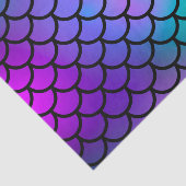 ターコイズパープルピンクブルーマーメイドスケールファンタジーフィッシュ 薄葉紙 (詳細)