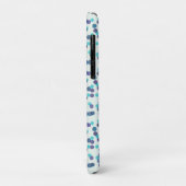 ターコイズパープルブルーの水玉模様 Case-Mate iPhoneケース (裏面/左)