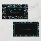 ターコイズパールフローラ名刺 名刺 (正面/裏面)