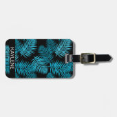 ターコイズパ離れームパーソナライズされたラゲッジタグ ラゲッジタグ (正面横)