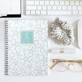 ターコイズヒトデパーソナライズされたン ノートブック