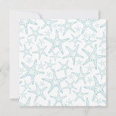 ターコイズヒトデビーチパーティー 招待状 (裏面)