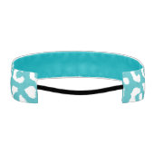 ターコイズヒョウ印刷パターン アスレチックヘッドバンド (裏面)