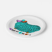 ターコイズビッグ中国のラム〔占星術の〕十二宮図紙プレート ペーパープレート (アングル)