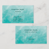 ターコイズビーチウェーブ名刺 名刺 (正面/裏面)