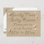 ターコイズビーチサンディトゥーズサルティキス救日付 案内ポストカード (正面/裏面)