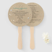 ターコイズビーチサンディトゥーズ塩キスプログラム ハンドファン (正面&裏面)