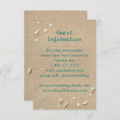 ターコイズビーチサンディトゥートーズ塩辛キスエンクロージャ 招待状 (正面/裏面)