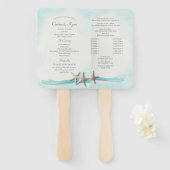 ターコイズビーチヒトデ結婚式 プログラム ハンドファン (正面&裏面)