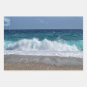 ターコイズビーチ包装紙シート ラッピングペーパーシート (正面)