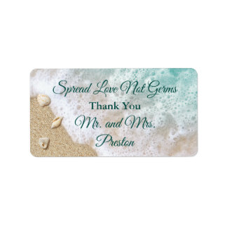 ターコイズビーチ波拡散ラブハンドサニタイザー ラベル