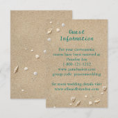 ターコイズビーチ サンディトーズ サルティキッス 封筒 招待状 (正面/裏面)