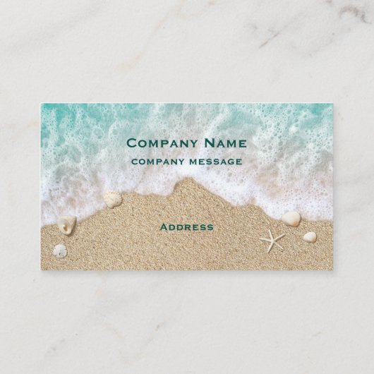 ターコイズビーチWaves & Sand名刺 名刺 (裏面)
