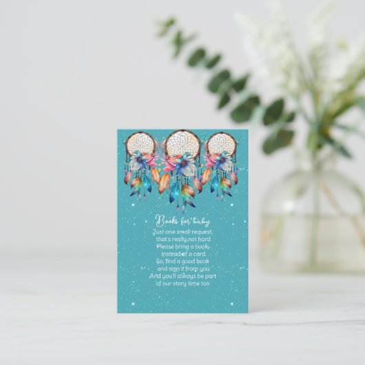 ターコイズピンクドリームキャッチャーベビー エンクロージャーカード (スタンド正面)