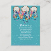 ターコイズピンクドリームキャッチャーベビー エンクロージャーカード (正面)