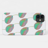ターコイズピンクナシツリーリーフiPhone 11ケース Case-Mate iPhoneケース (裏面(横))