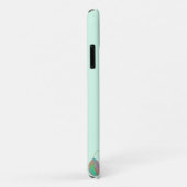 ターコイズピンクナシツリーリーフiPhone 11ケース Case-Mate iPhoneケース (裏面/右)