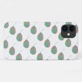 ターコイズピンクナシツリーリーフiPhone 11ケース Case-Mate iPhoneケース (裏面(横))