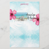 ターコイズピンクハイビスカス結婚ズキャンディバーラッパ (正面)