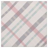 ターコイズピンク紫色の格子模様 ファブリック (見本)