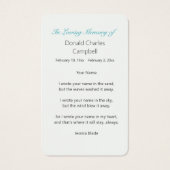 ターコイズピースピースショアーズサンセット (裏面)