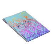 ターコイズファンタジー蝶 ノートブック (右側)