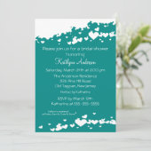 ターコイズフィールドオブハーツ ブライダルシャワー招待状 招待状 (スタンド正面)