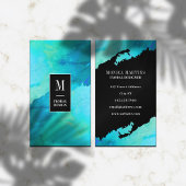 ターコイズフェイクの石質及び黒 名刺