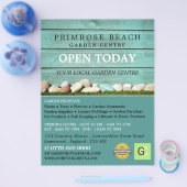 ターコイズフェンス、ガーデンセンター、造園家 チラシ (シングル)