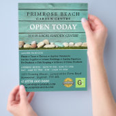 ターコイズフェンス、ガーデンセンター、造園家 チラシ (手)