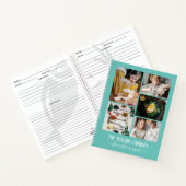 ターコイズフォトコラージュファミリーレシピ ノートブック (内部)