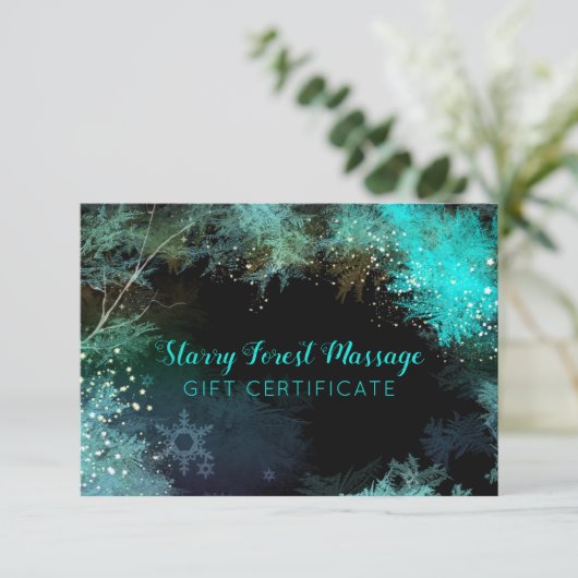 ターコイズフォレストビジネスギフト券カード 出欠カード (スタンド正面)