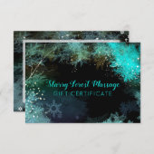 ターコイズフォレストビジネスギフト券カード 出欠カード (正面/裏面)