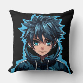 ターコイズフォース：アニメスタイルマンガボーイ クッション