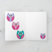 ターコイズフクロウに、Whoo誕生日があっていますか。 カード (内部)