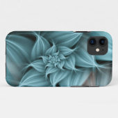 ターコイズフラワー素晴らしフラクタル Case-Mate iPhoneケース (裏面(横))