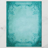 ターコイズフレームスクラップブック作りクラフト紙 (正面)