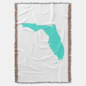 ターコイズフロリダの形 スローブランケット (正面縦)