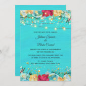 ターコイズフローラと弦信号 招待状 (正面/裏面)