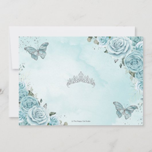 ターコイズフローラキンセアニェラスウィート16蝶 セーブザデート (裏面)