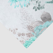 ターコイズフローラシリーズデザイン1 薄葉紙 (詳細)
