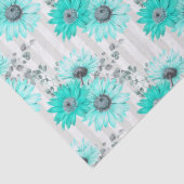 ターコイズフローラシリーズデザイン4ティッシュペーパー 薄葉紙 (詳細)