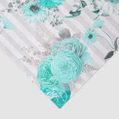 ターコイズフローラシリーズデザイン8ティッシュペーパー 薄葉紙 (詳細)