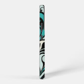 ターコイズフローラスワーlsサムスンS22ケース Samsung Galaxyケース (右側面)