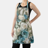 ターコイズフローラバラエレガントエプロン エプロン (インサイチュ)