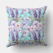 ターコイズフローラ春パターンモノグラム クッション (裏面)