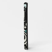 ターコイズフローラ渦巻き旋回iPhone 5ケース Case-Mate iPhoneケース (裏面/左)