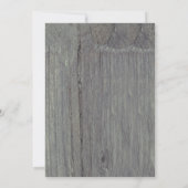 ターコイズフローラ素朴ウッド卒業パーティー 招待状 (裏面)