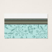 ターコイズフローラ結婚式の引き出物ラベル (裏面)